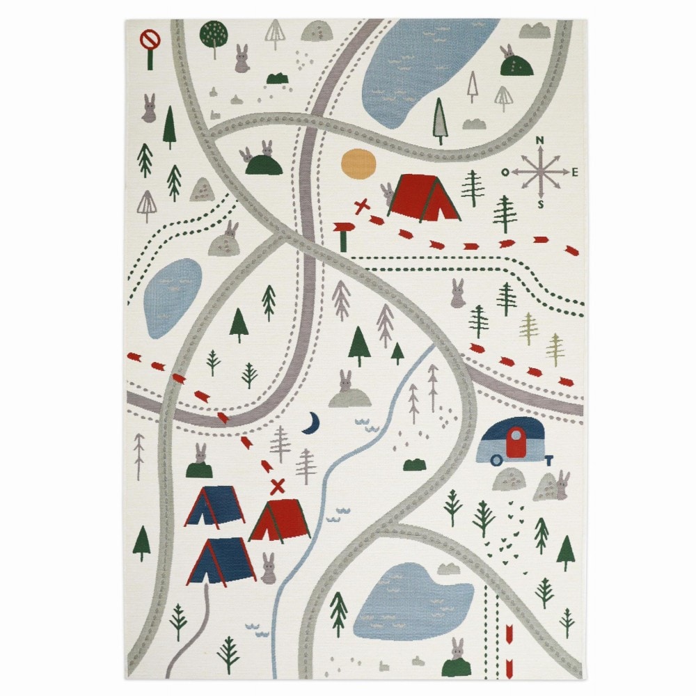 Tapis enfant little camper par nattiot