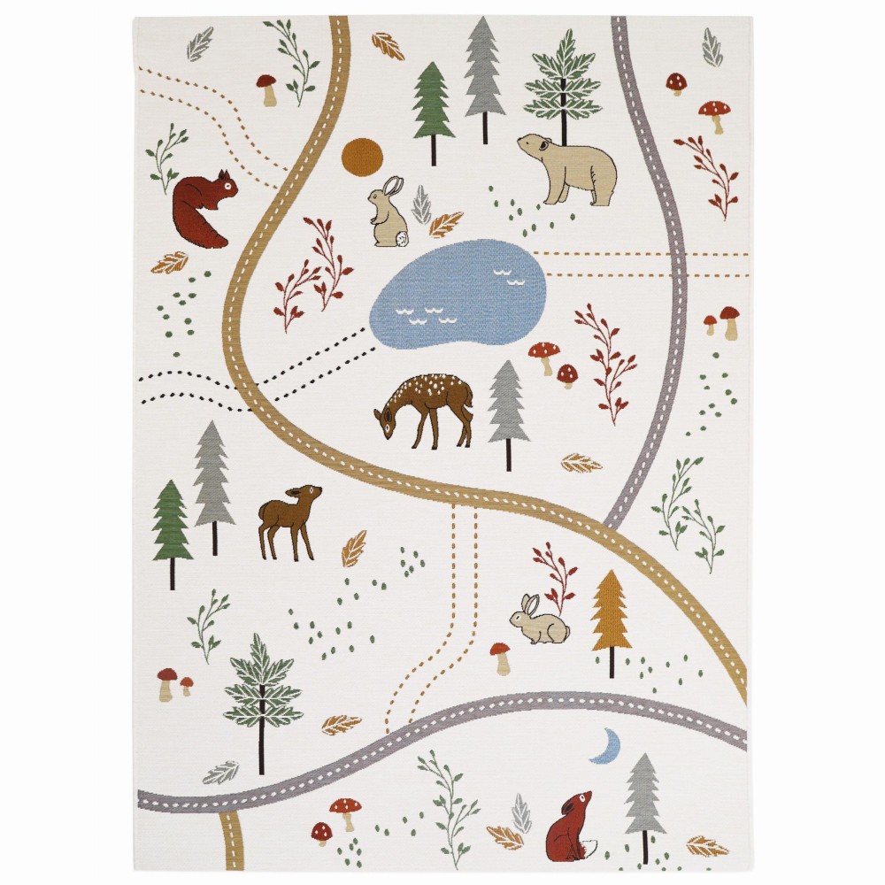 Tapis enfant little forest par nattiot