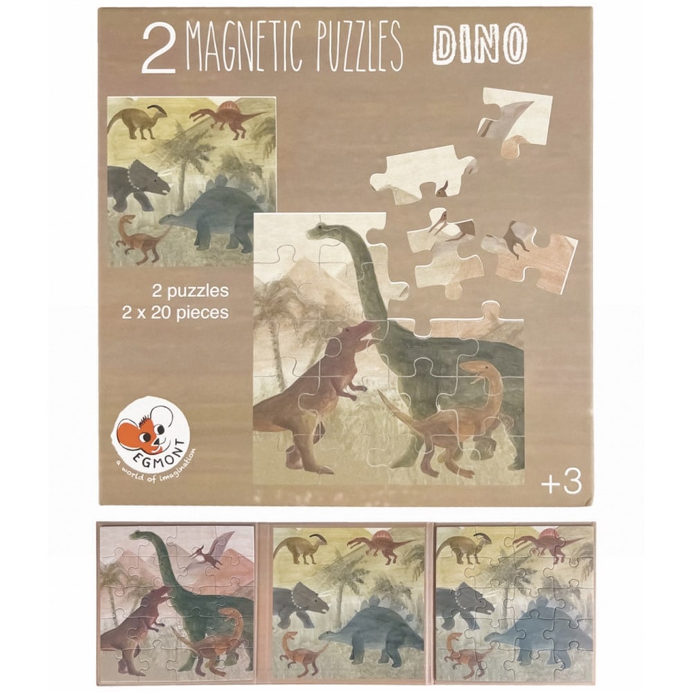 Puzzle magnetic dino