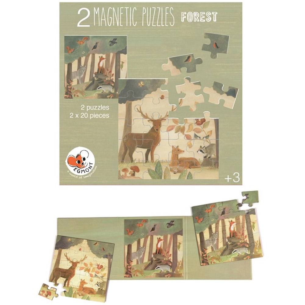 Puzzle magnetic forêt