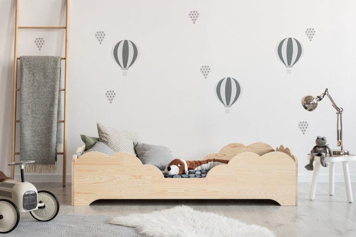 Lit enfant bois forme nuage 70x160cm