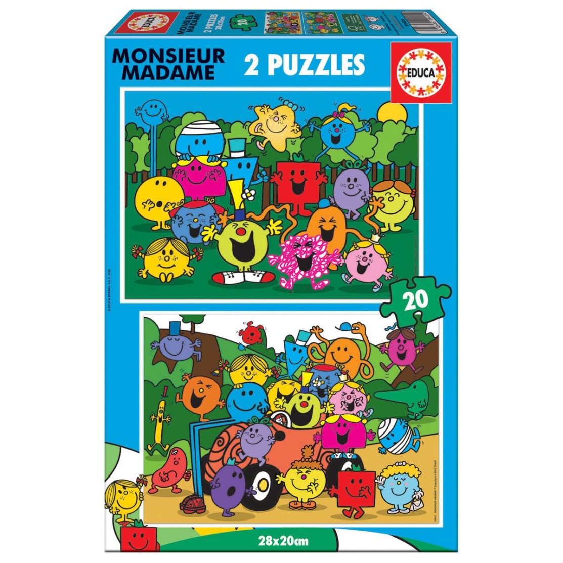 Puzzle 2 x 20 - monsieur madame