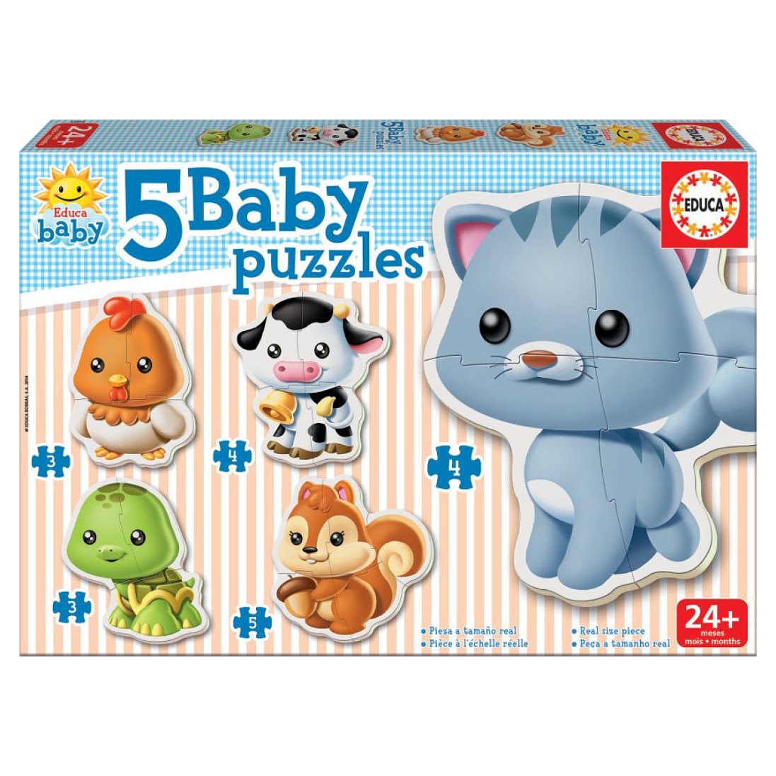 Baby puzzles les animaux commun