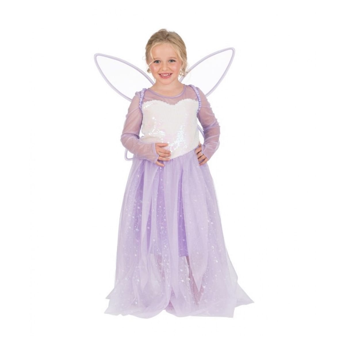 Robe fee violeta avec ailes 3-4 ans