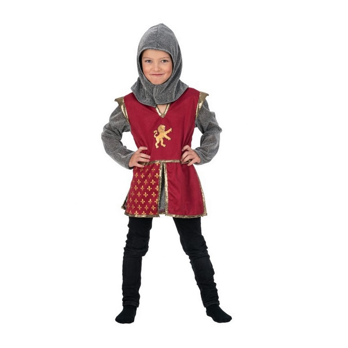 Deguisement chevalier lion rouge 7-8 ans