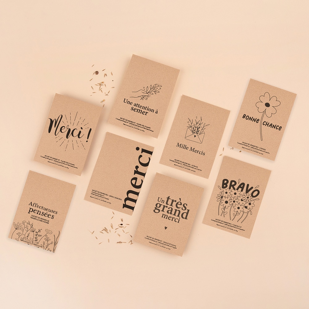 Pack merci • 8 sachets de graines