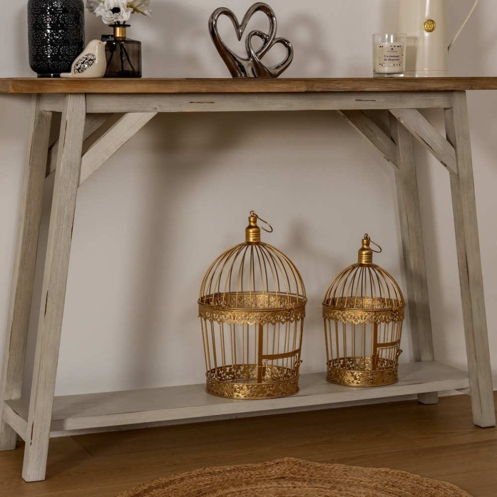 Lot de 2 cages décoratives