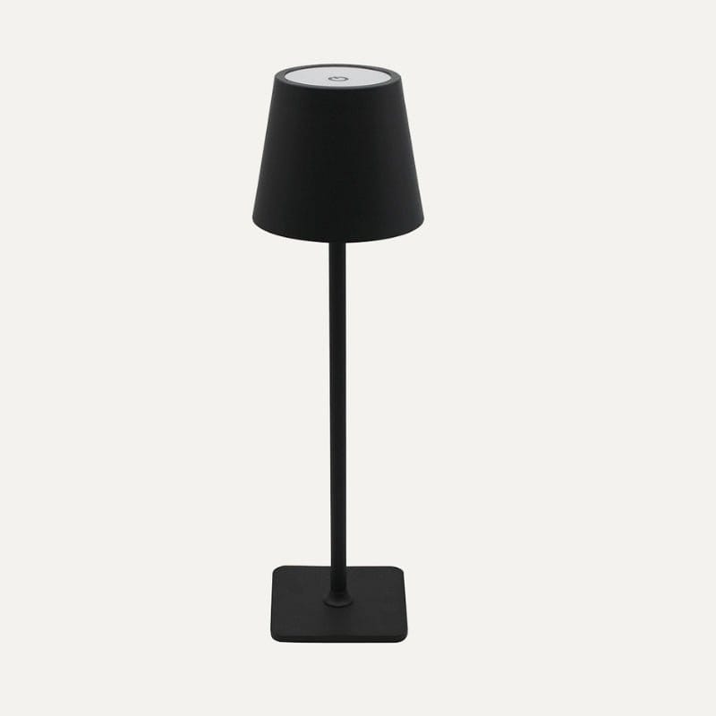 Lampe de table rechargeable tactile noir