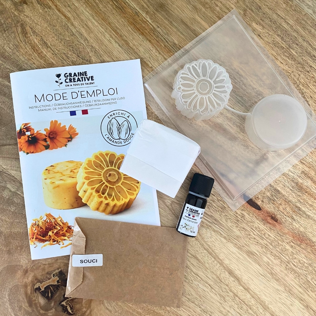 Kit diy : coffret savon au calendula