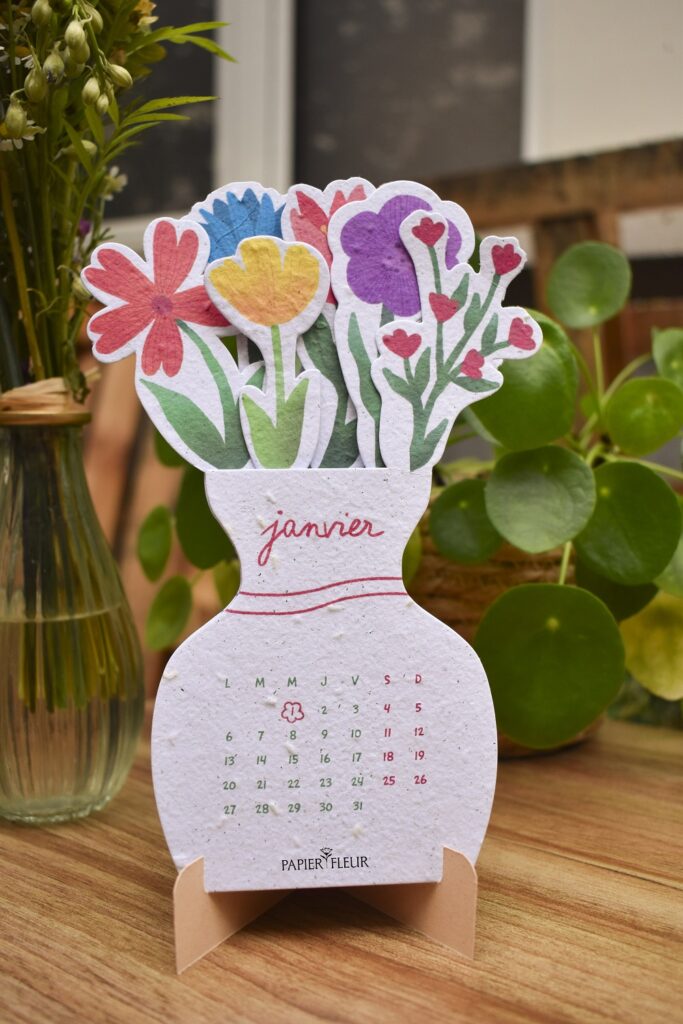 Calendrier à planter - bouquet fleuri