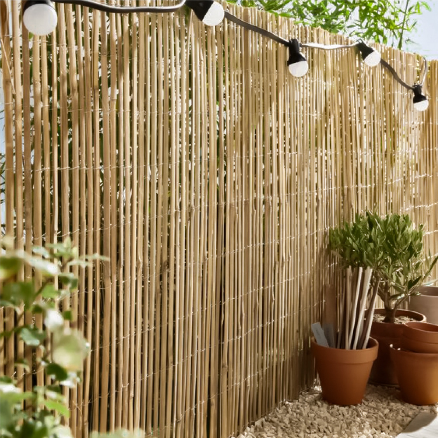 Canisse en bambou refendu - 2 x 5 m