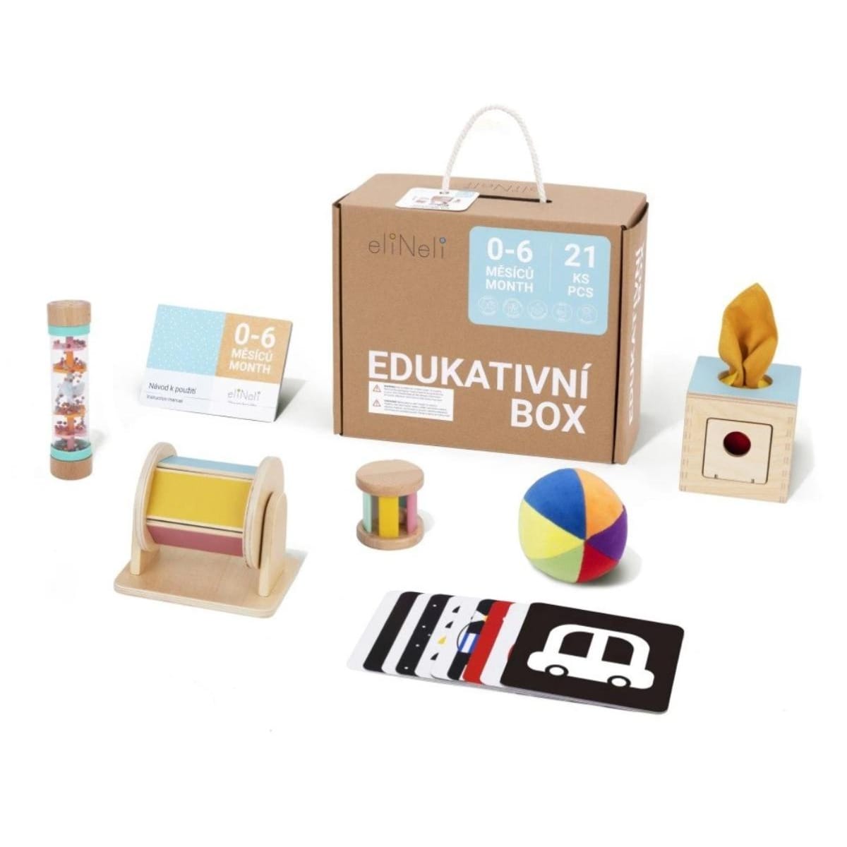 Coffret éducatif jouets en bois