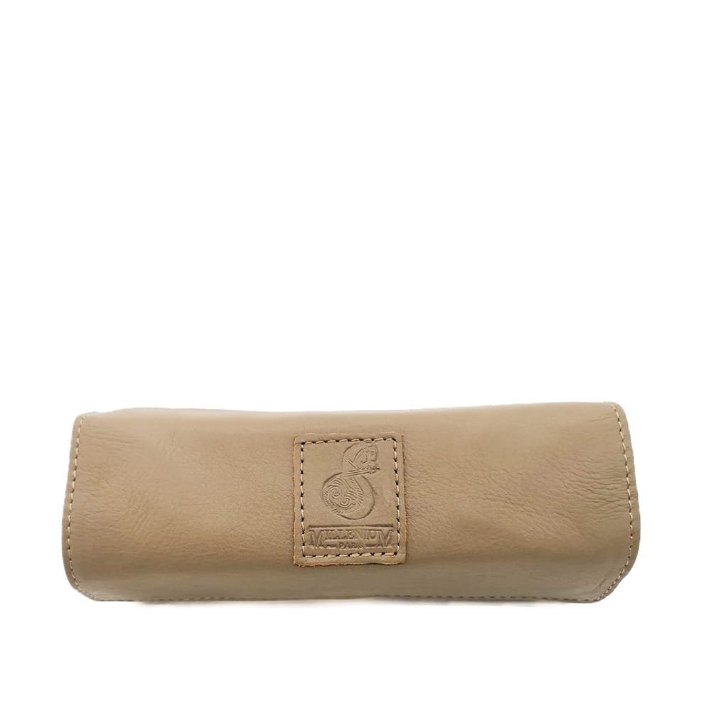 Trousse bijoux cuir emma beige