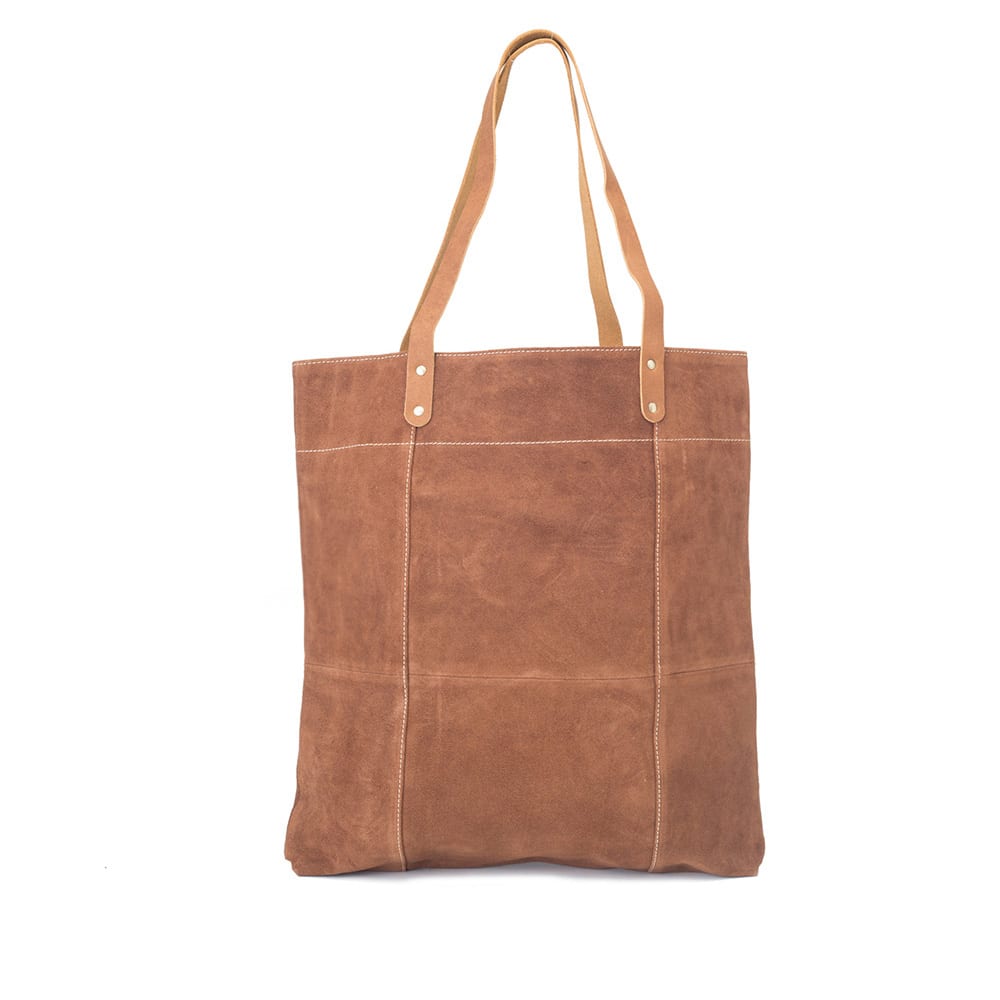 Tote bag cuir emilie suède