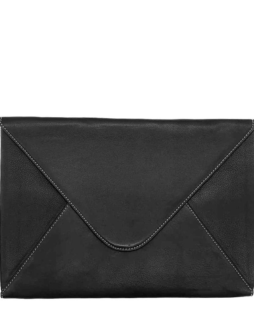 Porte-documents cuir marcel noir