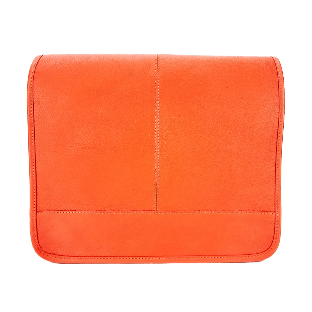 Besace messager cuir maxime orange