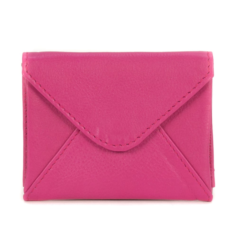 Porte-cartes cuir nino fushia