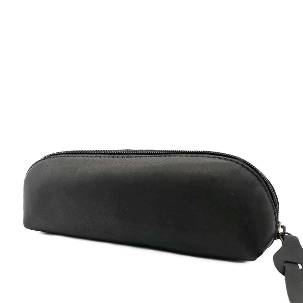 Trousse longue cuir rosy noir