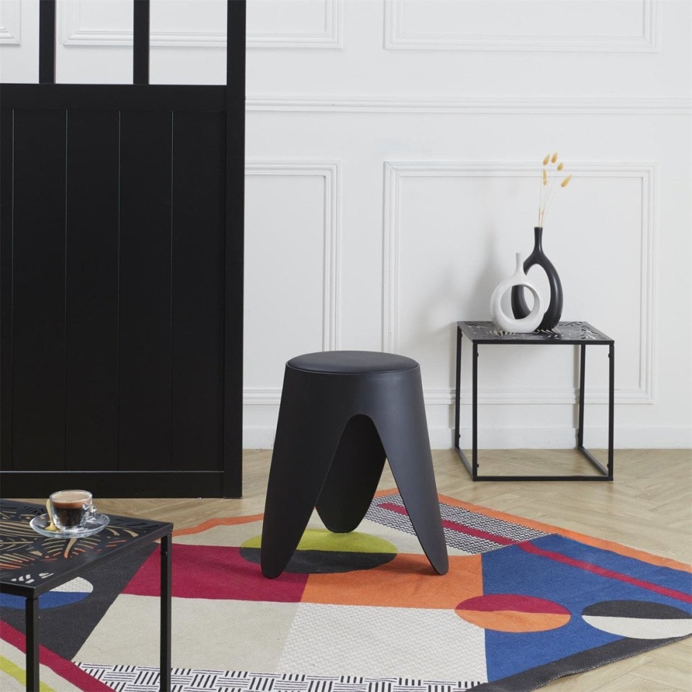 Tabouret eve noir