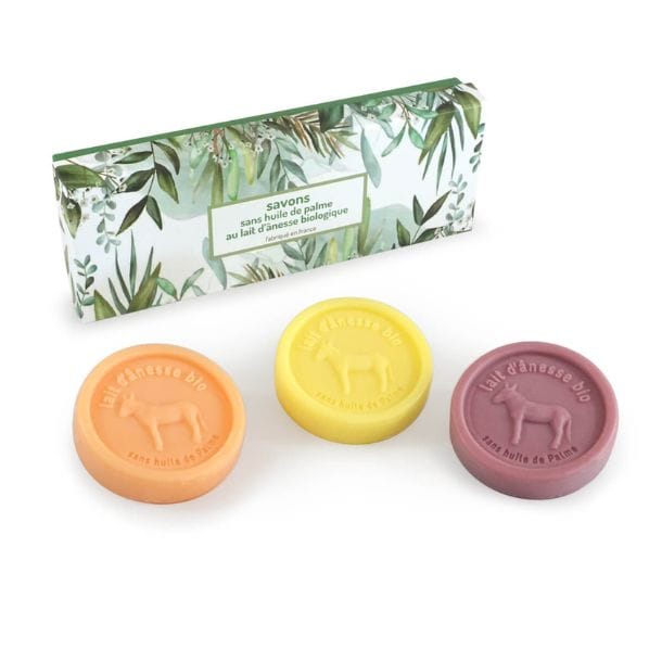 Coffret luxe fruité 3 savons ronds