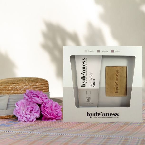 Coffret lait corps bio savon ayurvéd'âne