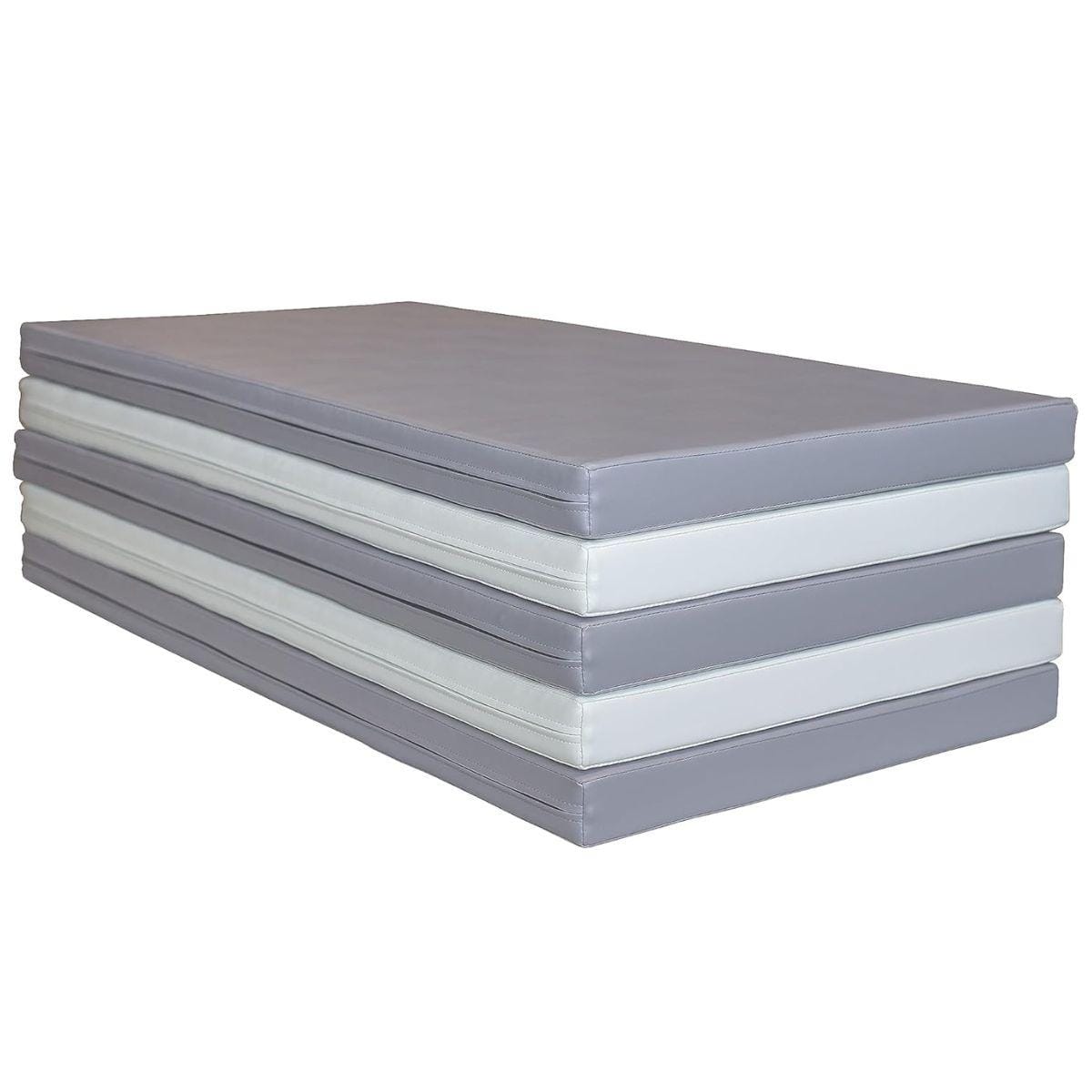 Ensemble matelas gris- blanc