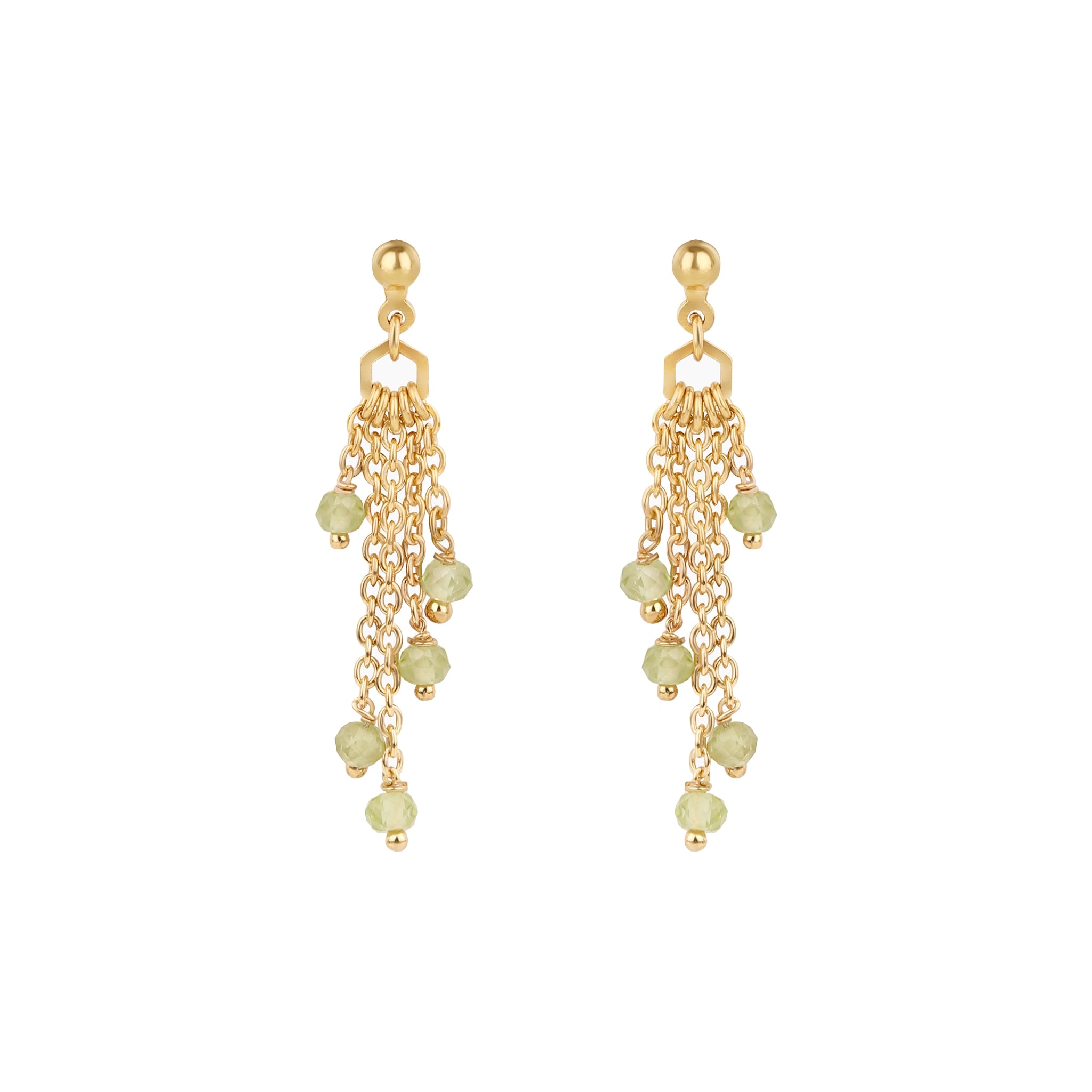 Boucles d'oreilles elyssa péridot