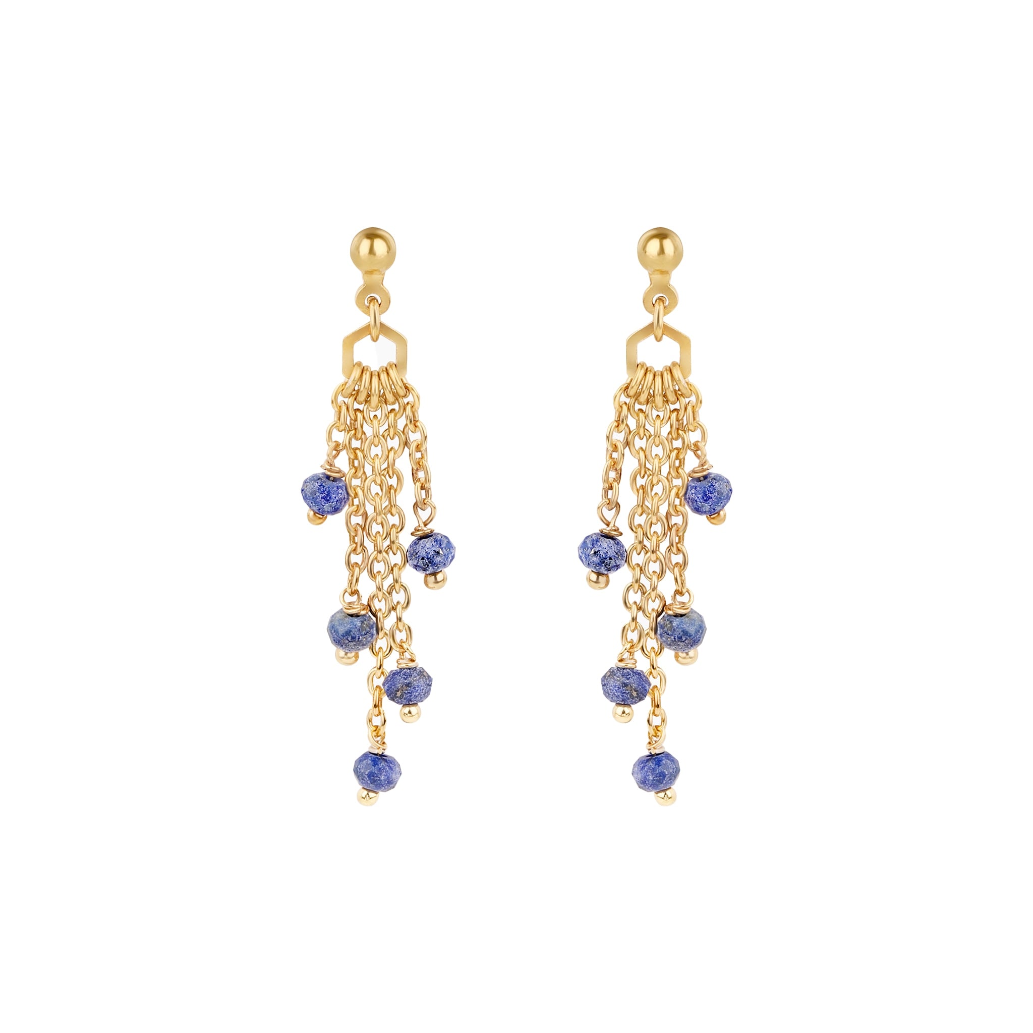 Boucles d'oreilles elyssa lapis-lazuli