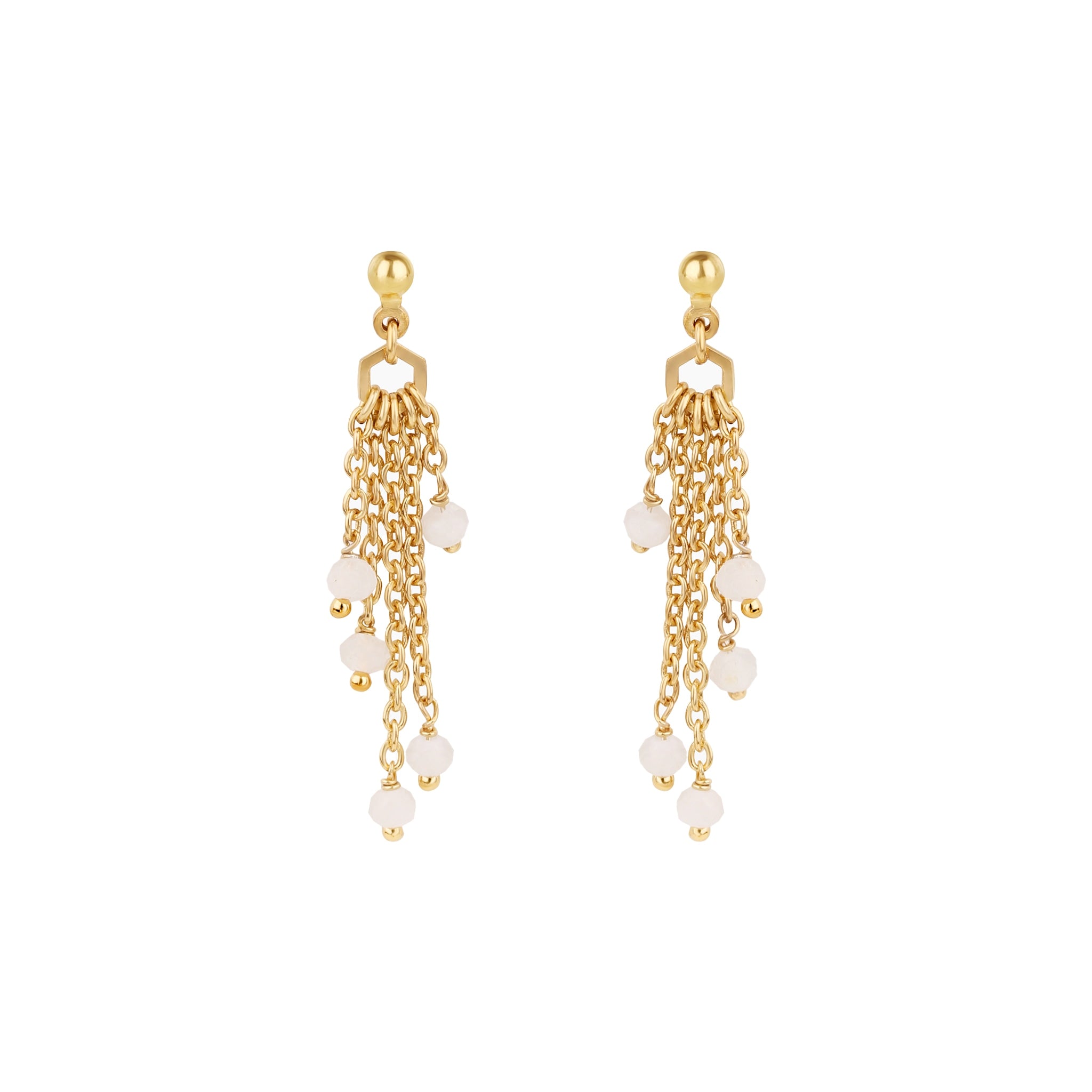 Boucles d'oreilles elyssa pierre de lune