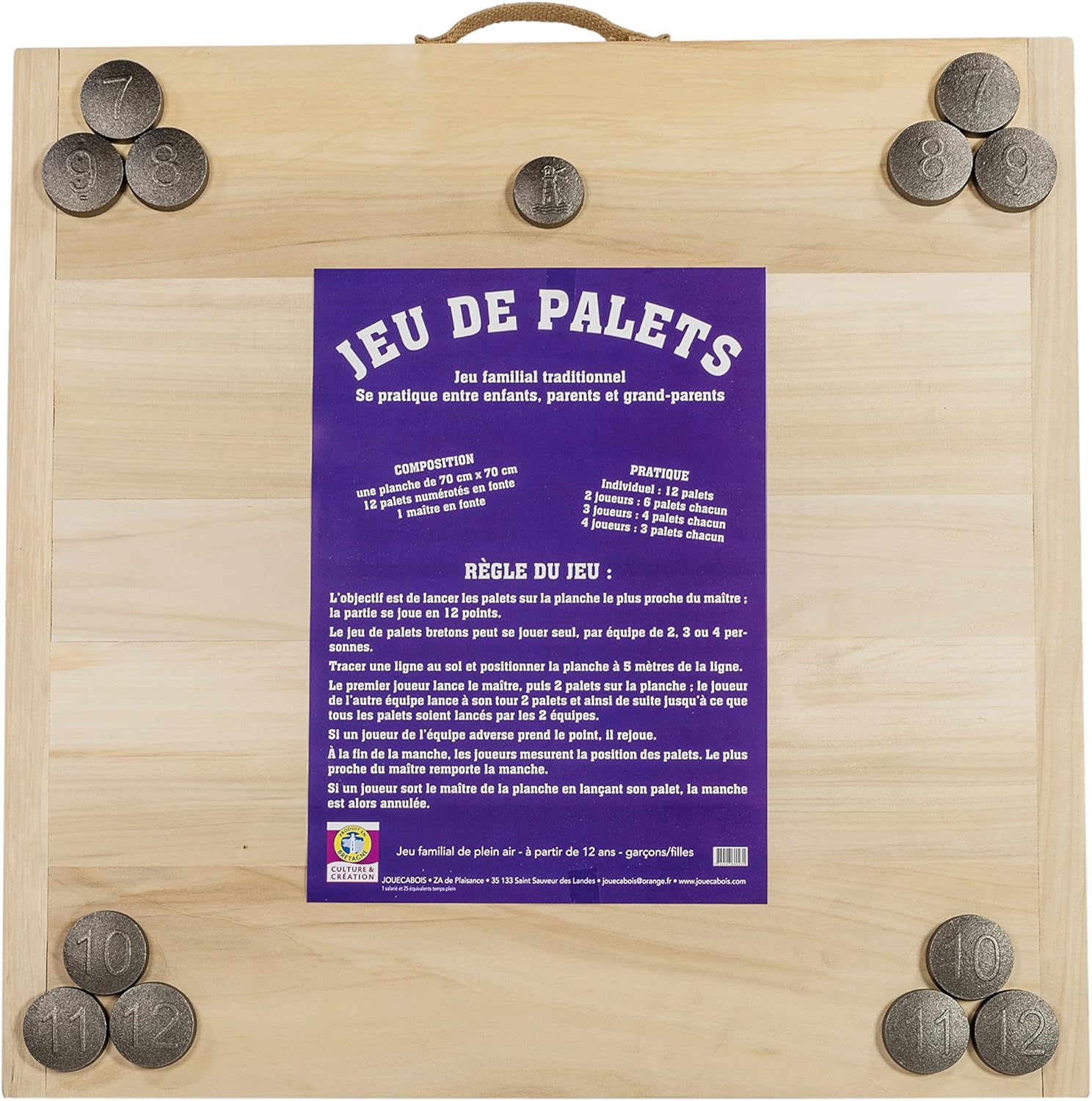 Jeu de palet complet jouécabois