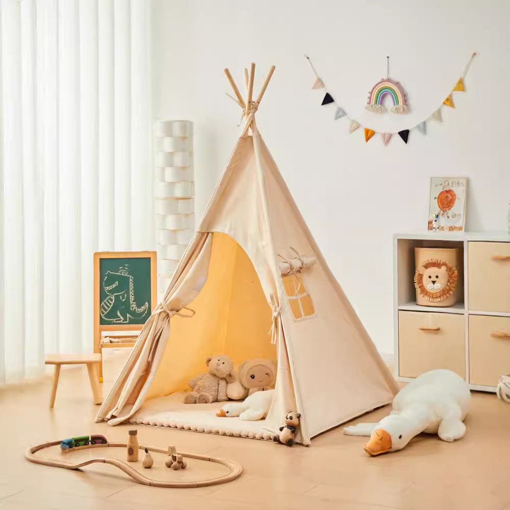 Tipi enfant en coton avec tapis