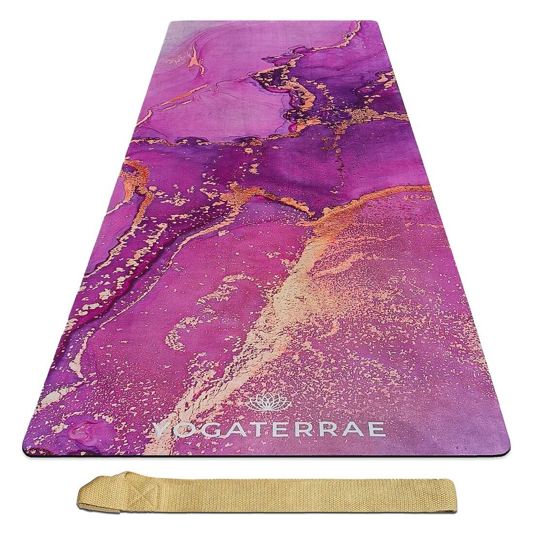 Tapis de yoga microfibre lavanya confort