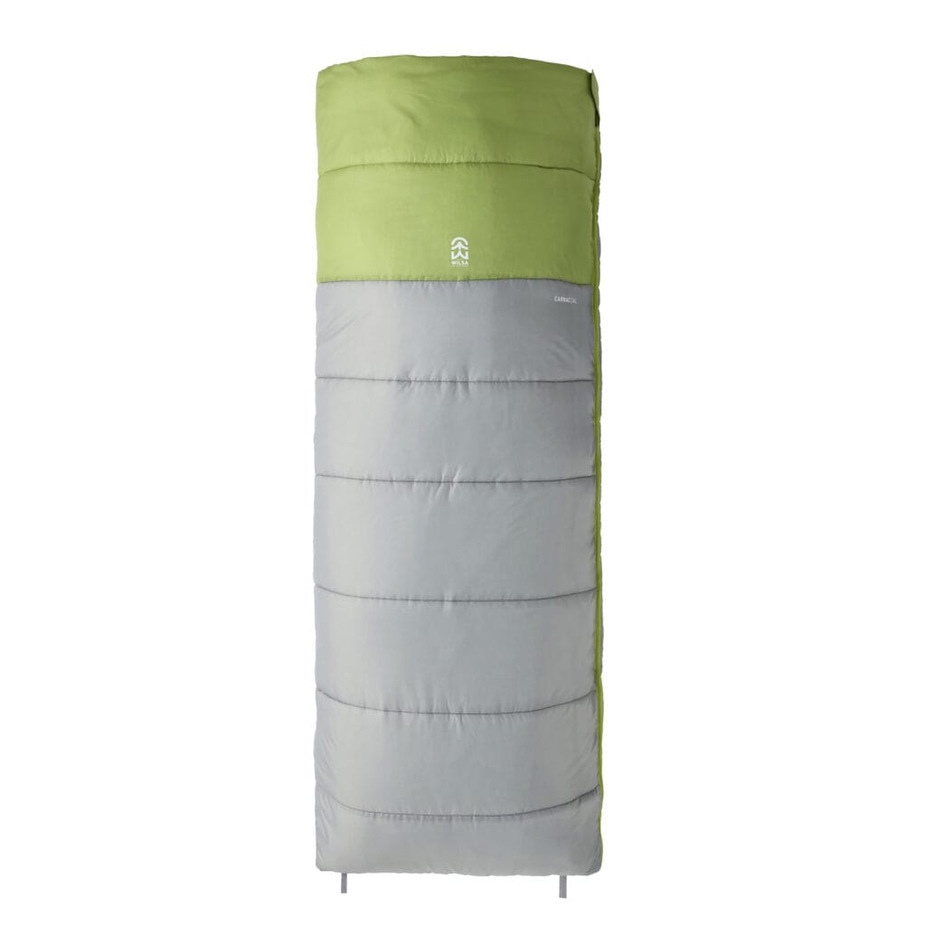 Sac de couchage loisir gris et vert