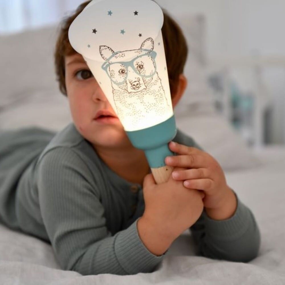 Lampe ours et abat-jour petits bateaux