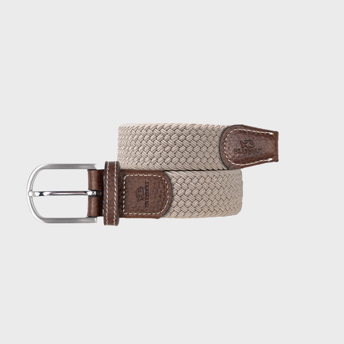 Ceinture tressée beige sable - t0