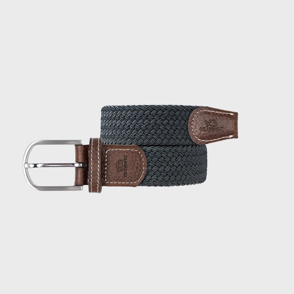 Ceinture tressée gris flanelle - t1