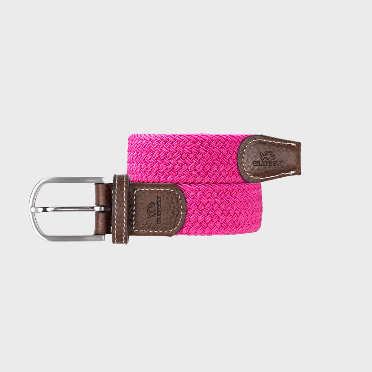 Ceinture tressée rose fuchsia - t2