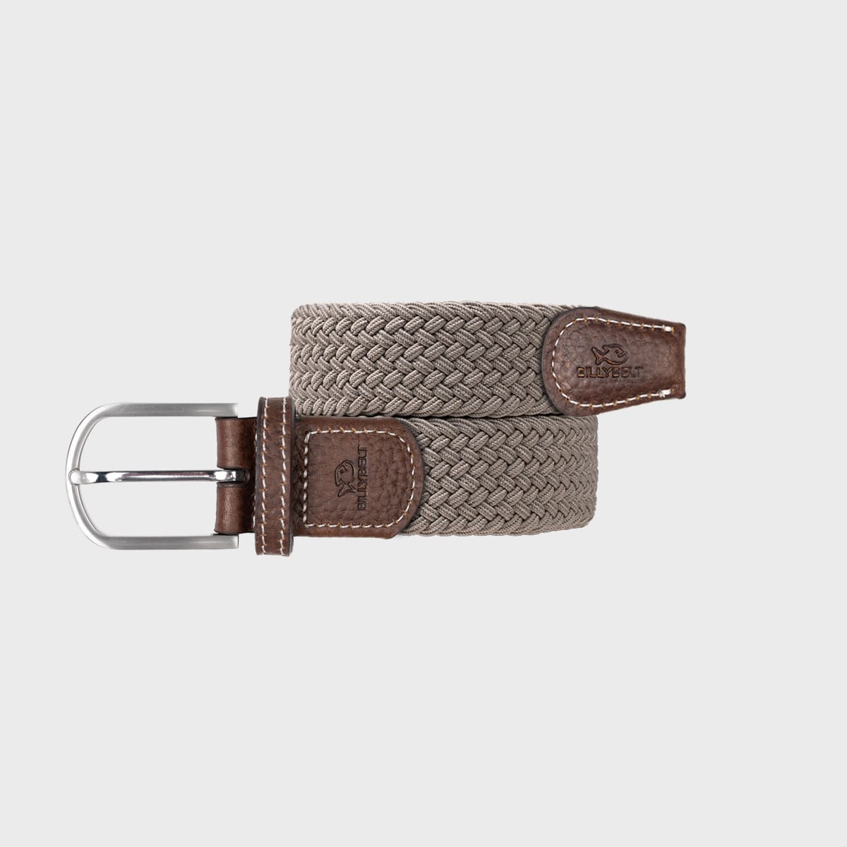 Ceinture tressée beige taupe - t1