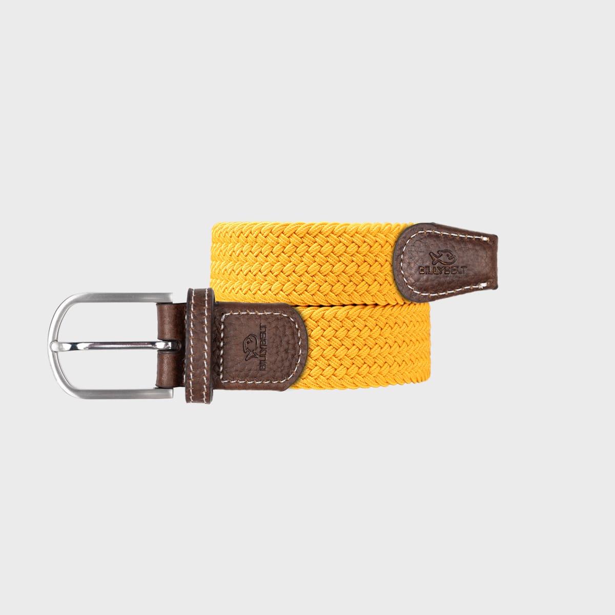 Ceinture tressée orange tropical - t1