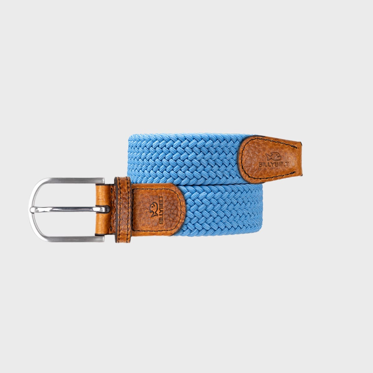 Ceinture tressée bleu alaska - t1