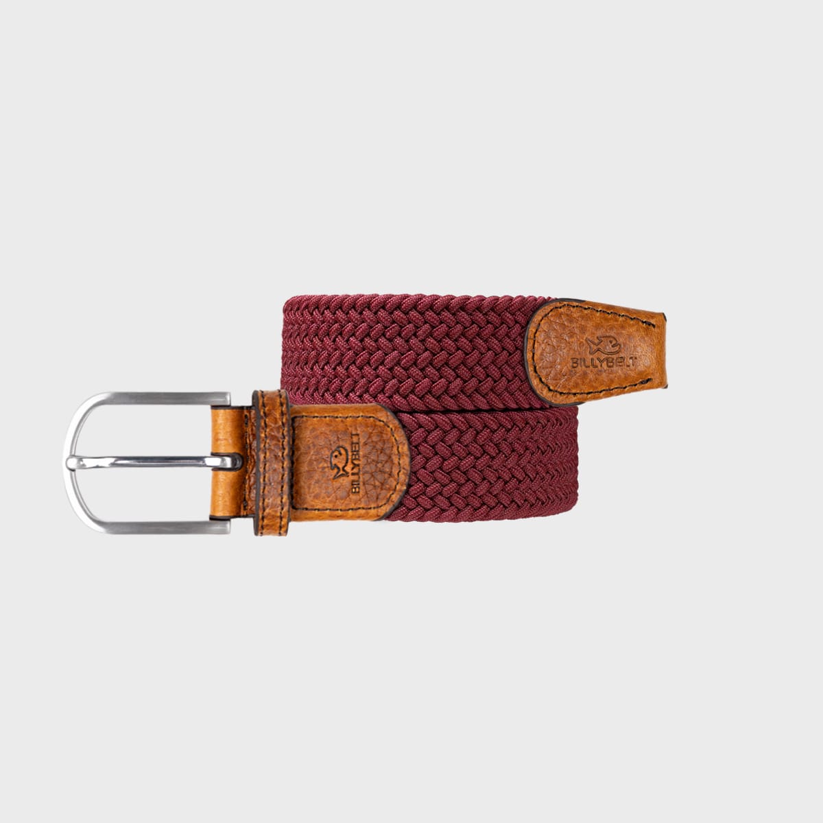 Ceinture tressée grenat - t1