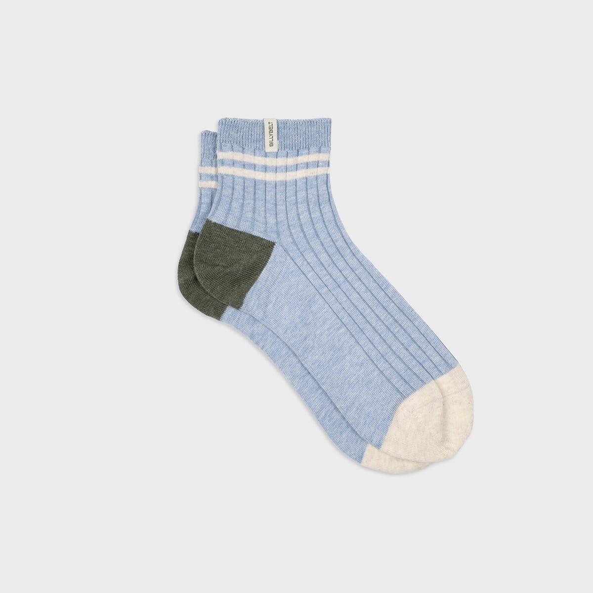 Chaussettes mi-hautes bleu ciel