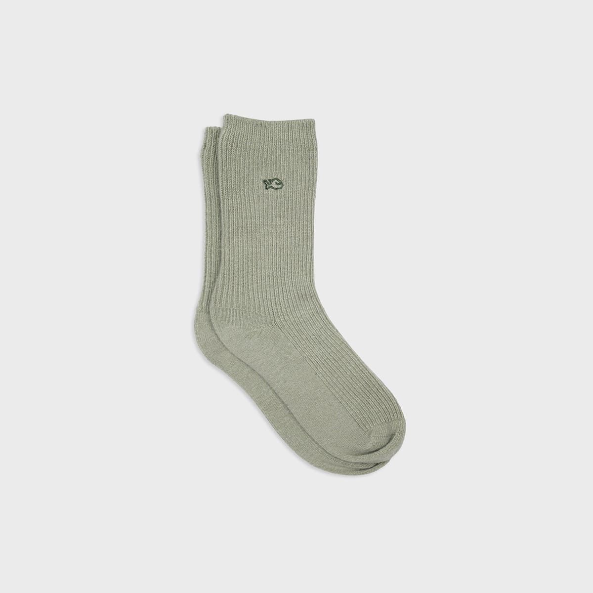 Chaussettes en laine femme vert amande