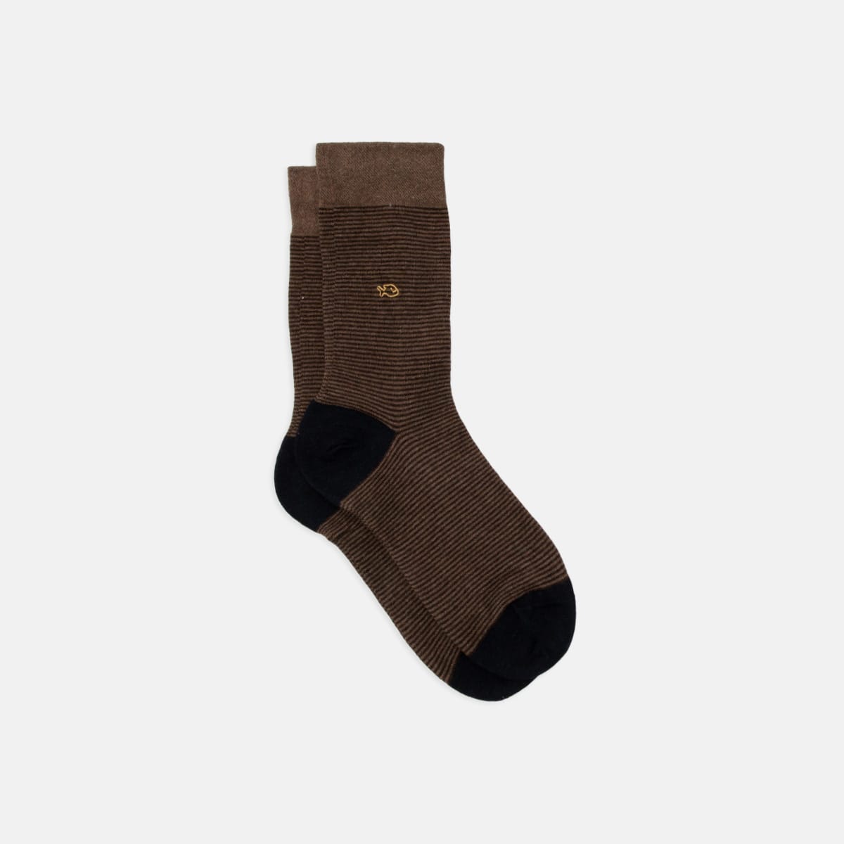 Chaussettes rayées hazelnut