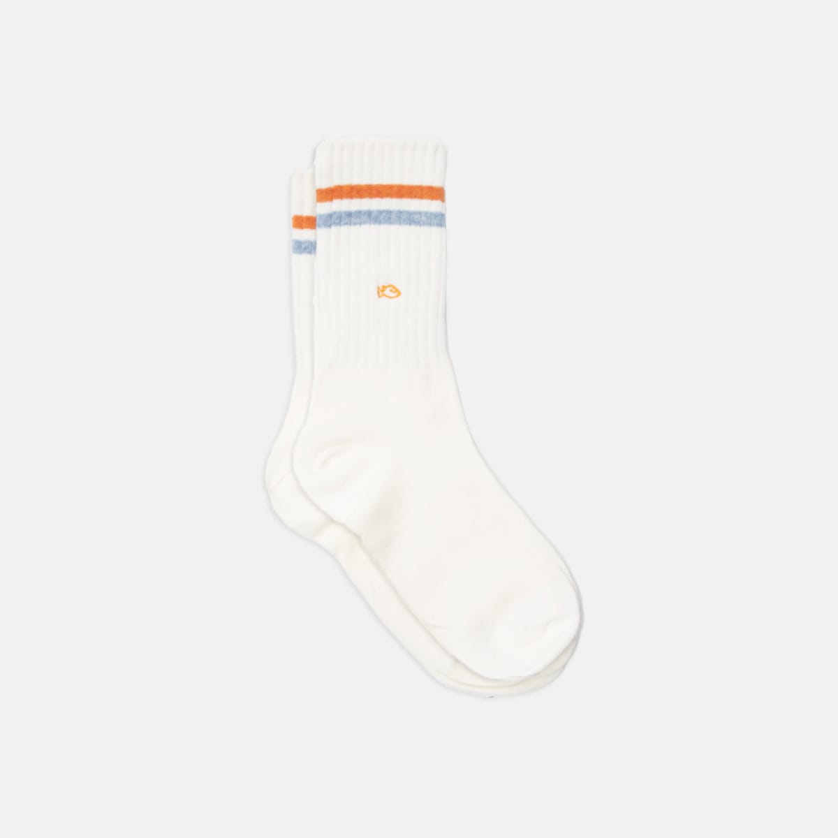 Chaussettes retro blanc