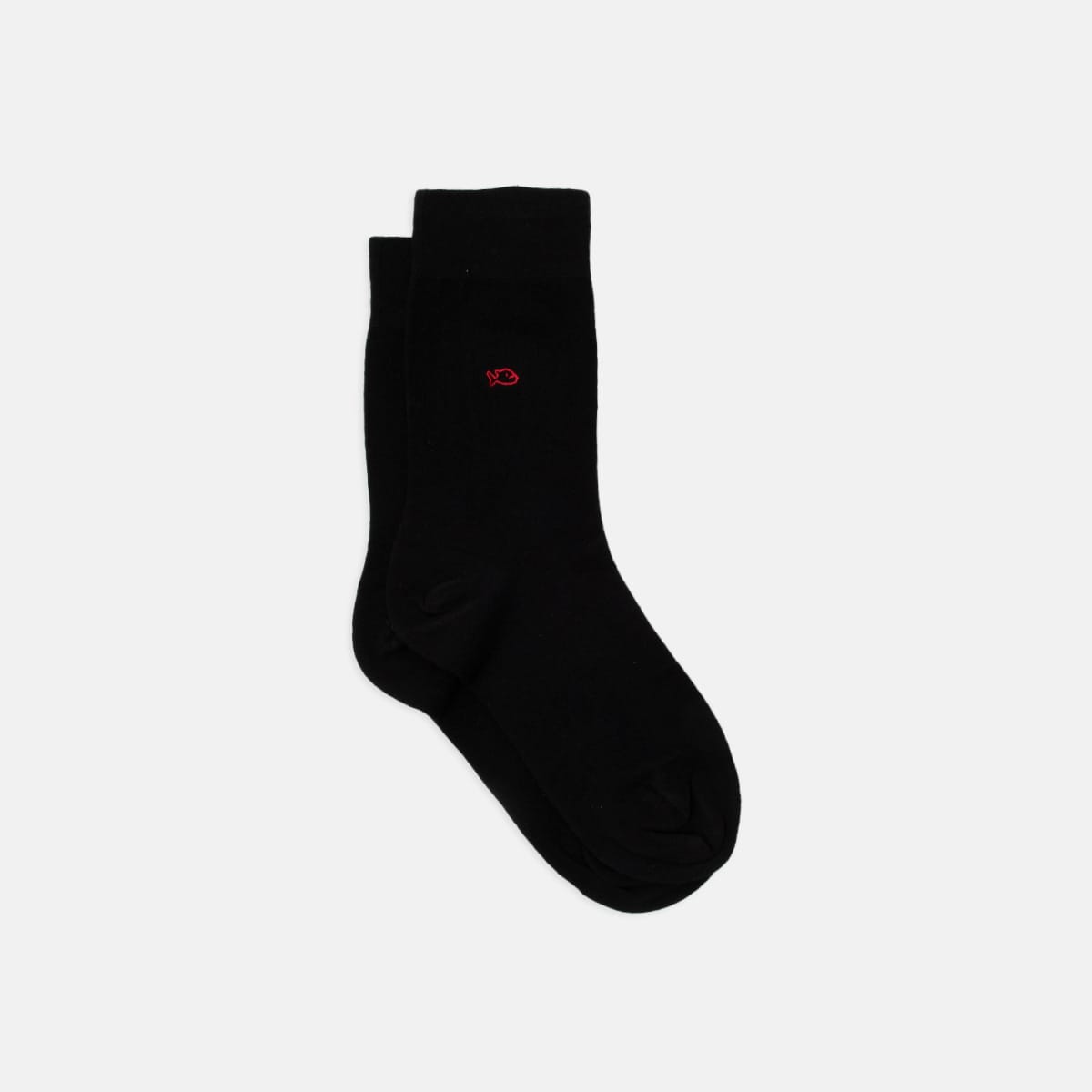 Chaussettes unies noir réglisse