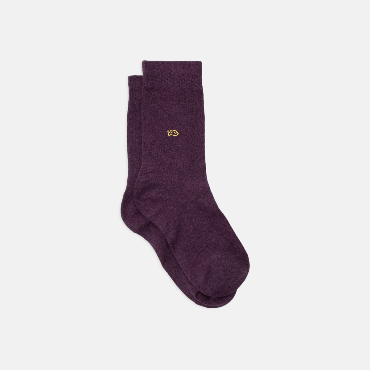 Chaussettes unies deep purple