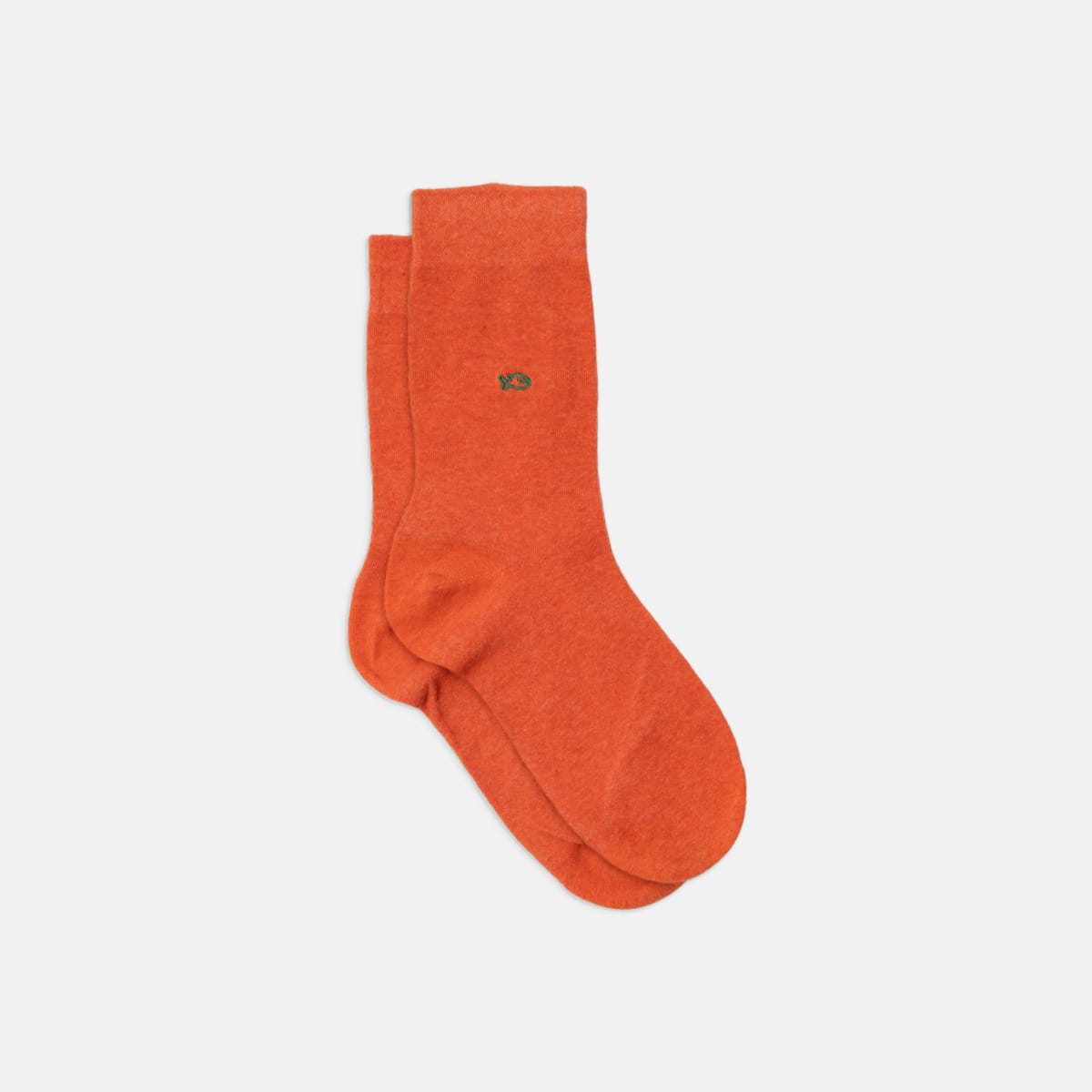 Chaussettes unies orange