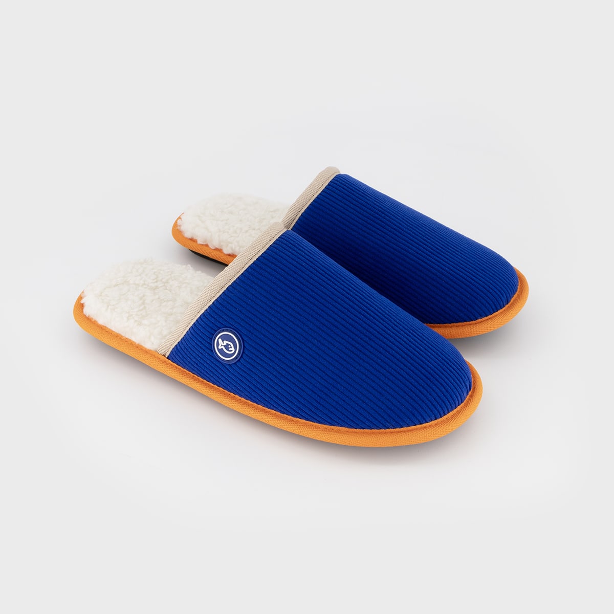 Chaussons velours bleu électrique t40-41