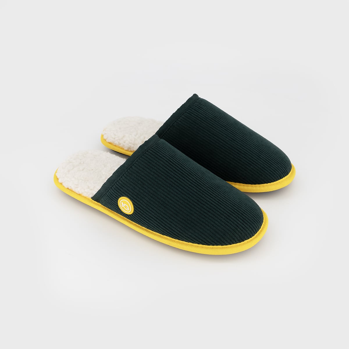 Chaussons en velours vert t38-39